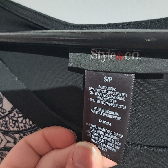 Black eclectic Tunic - Picture 4 of 4